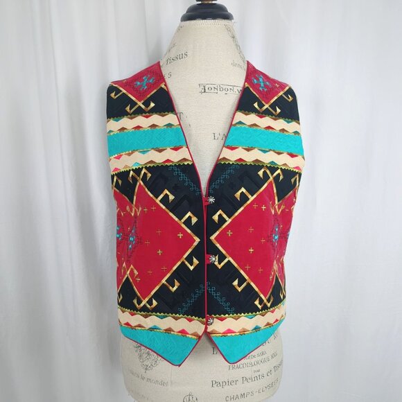 Vintage Hairston Roberson Ropa Western Vest Medium Deadstock - Picture 9 of 9